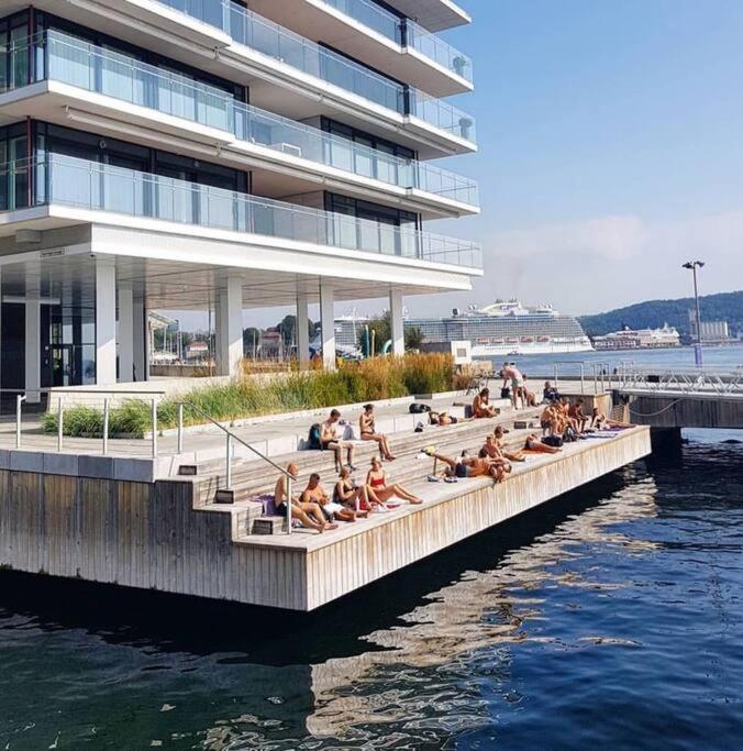 Tjuvholmen / Aker Brygge - Most Expensive Area In Oslo! 아파트 외부 사진